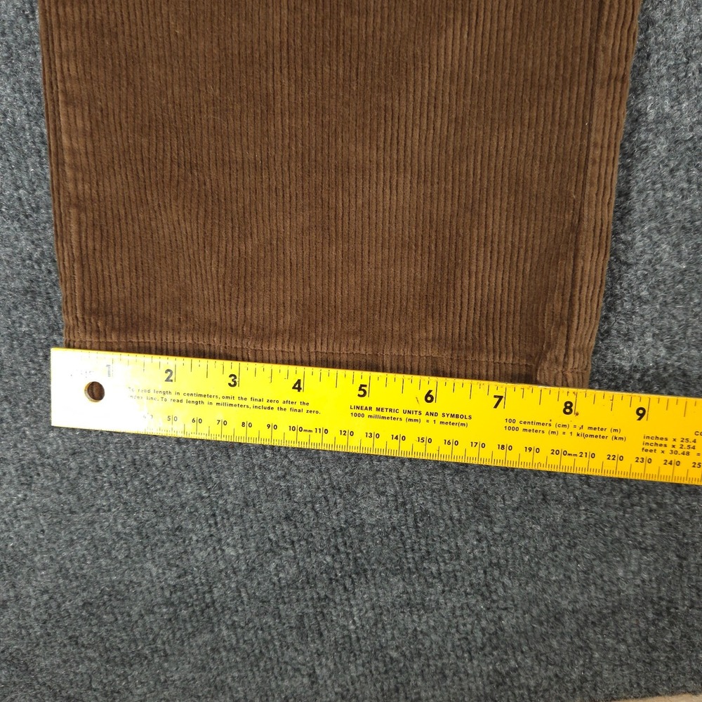 L.L. Bean Stretch Country Corduroy Pants Mens 33x32 (Fit 34x31) Brown - Picture 8 of 14